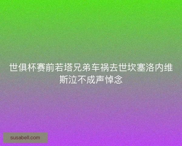 世俱杯赛前若塔兄弟车祸去世坎塞洛内维斯泣不成声悼念
